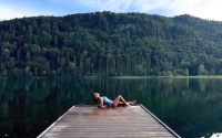 Σοφία Παυλίδου: Το τόλμησε και βούτηξε σε λίμνη στη Βαυαρία
